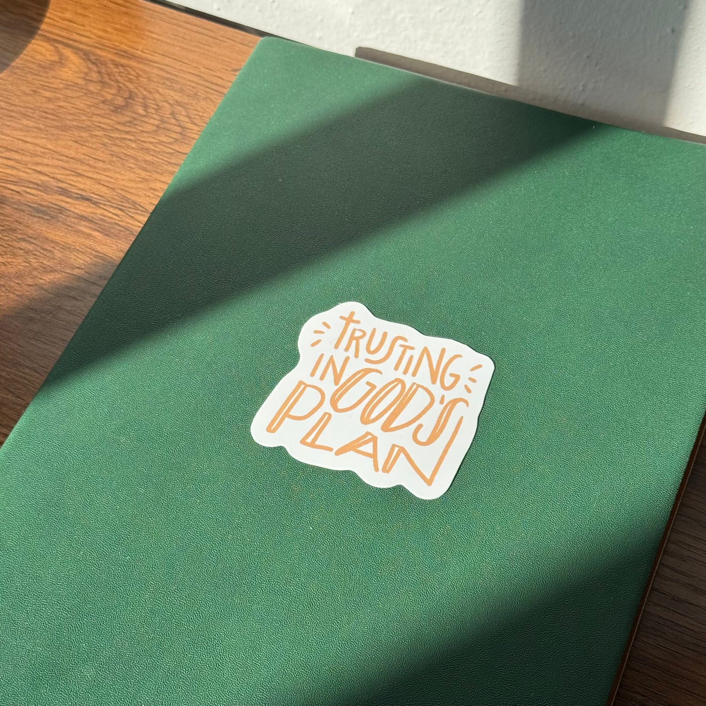 Trust in God's Plan Sticker