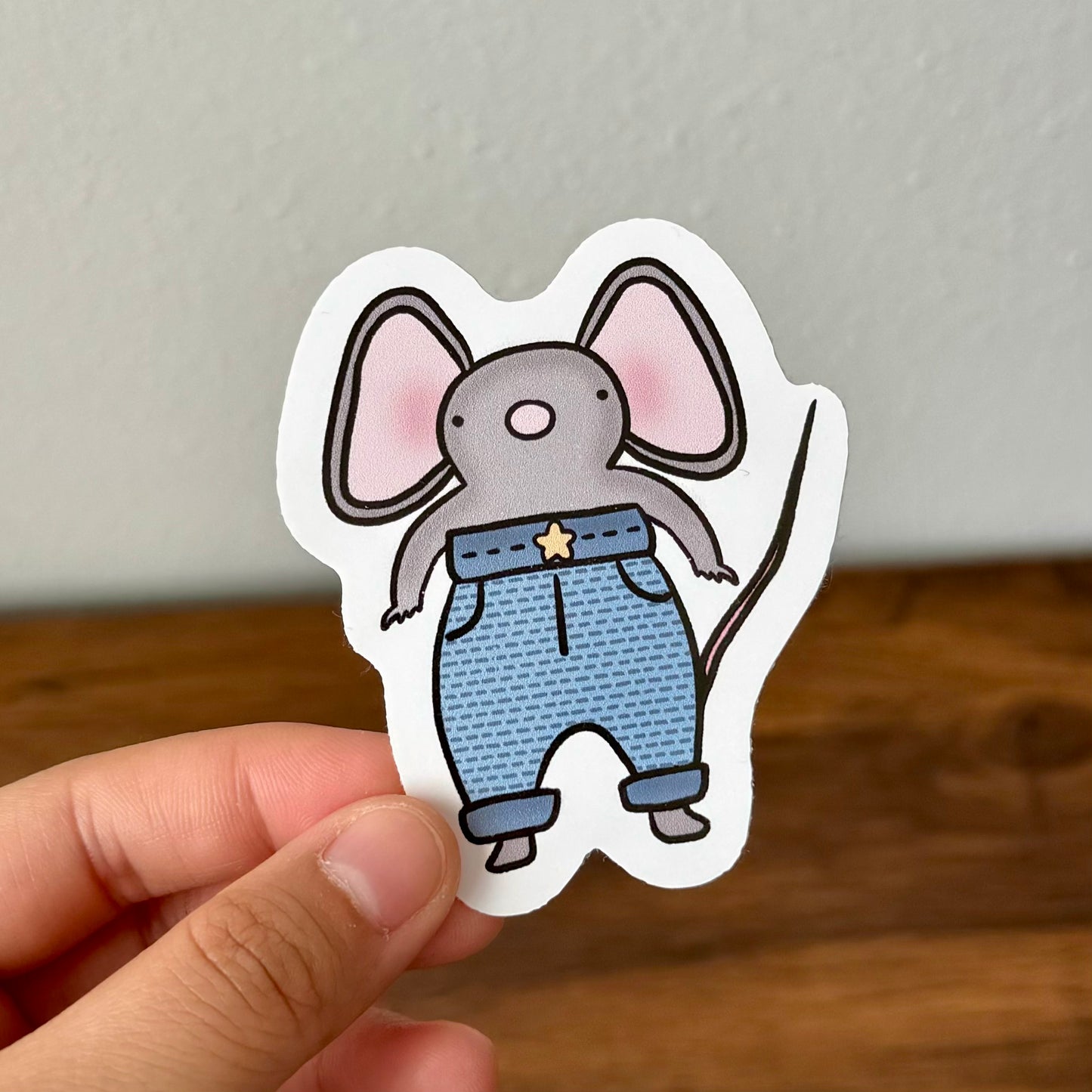 Fashionista Mouse Sticker